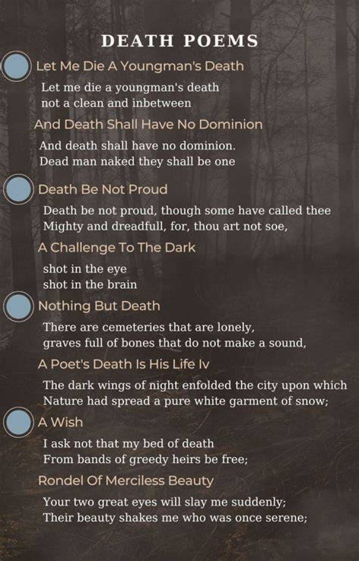 What is the poem death of a Teacher about?