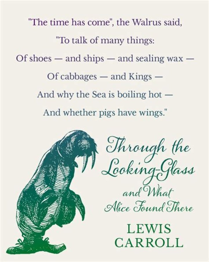 What is the poem The time has come the Walrus said?