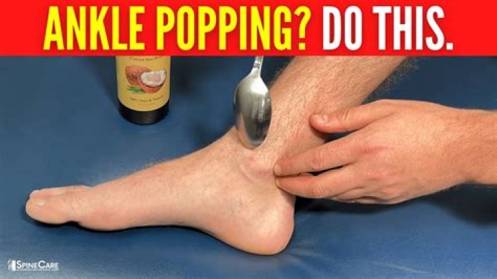 What is the popping noise when you sprain your ankle?