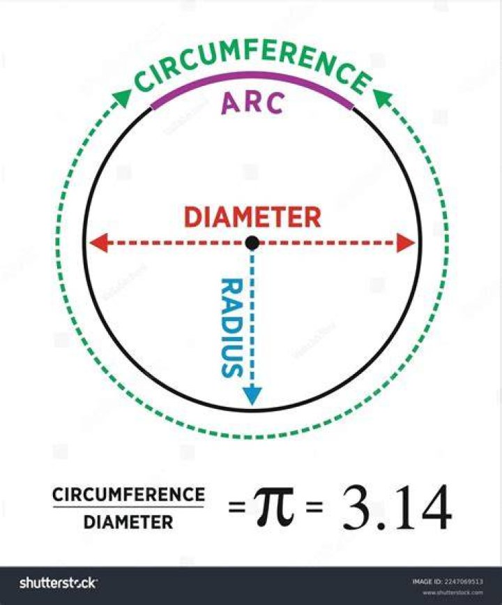 What is the radius of a 51 inch circle?