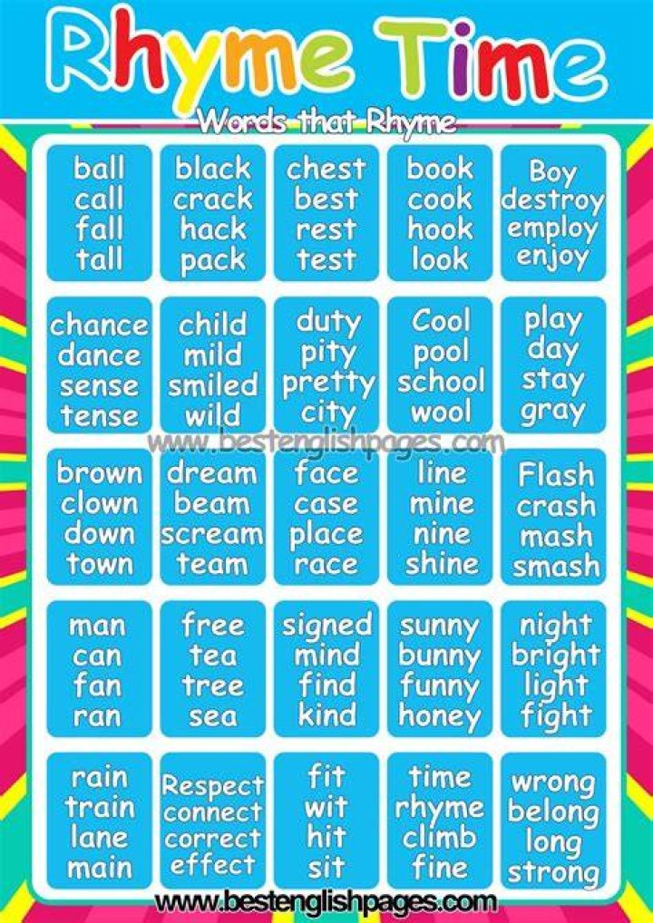 What is the rhyming word of time?