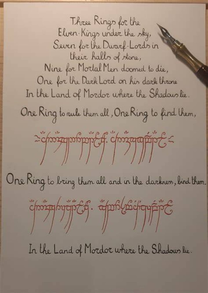 What is the ring poem about?