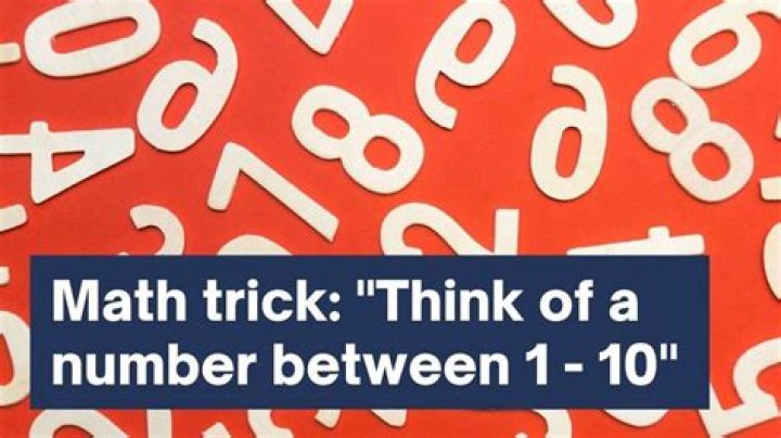 What is the think of a number trick?