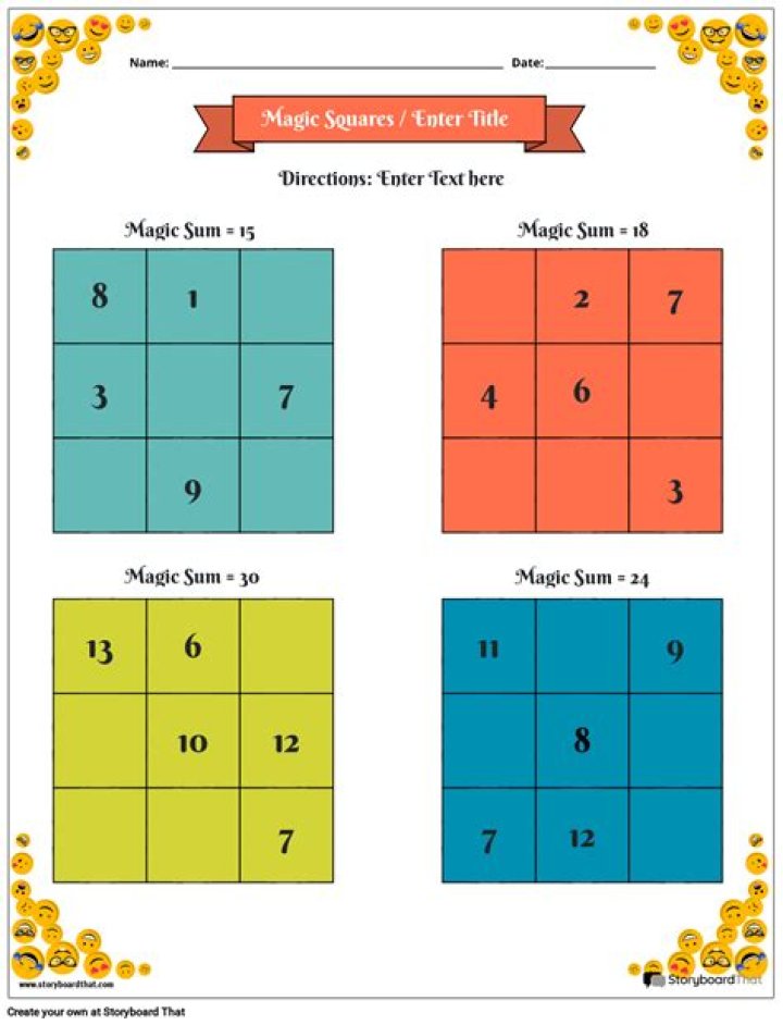 What is the use of magic squares?