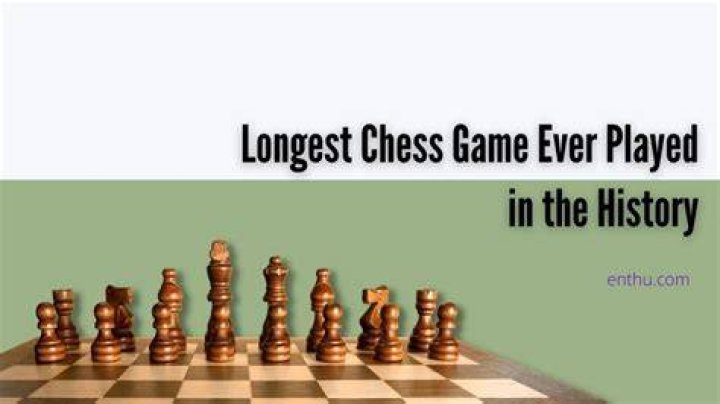 What is the world record for longest chess game?