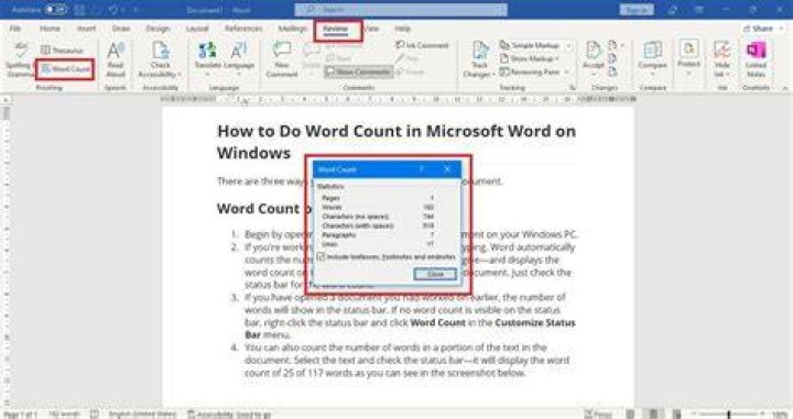 What is word count used for?