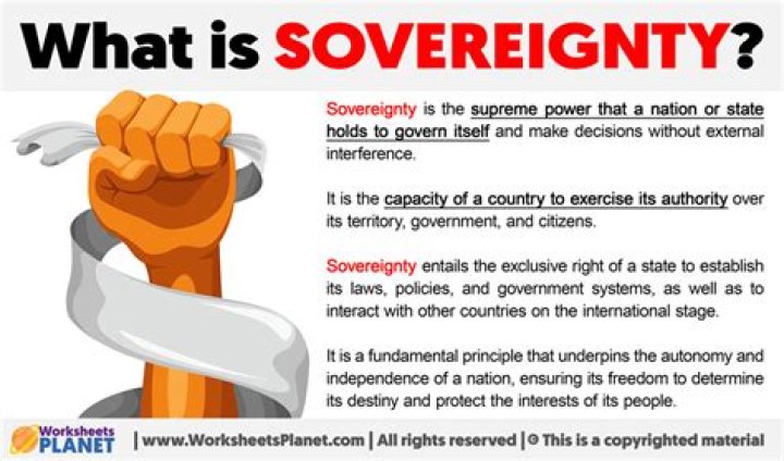 What it means to be sovereign?