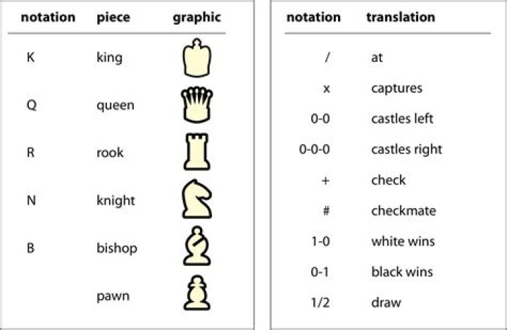 What kind of notation is used in chess?