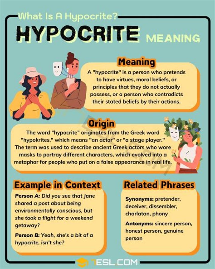 What makes someone a hypocrite?