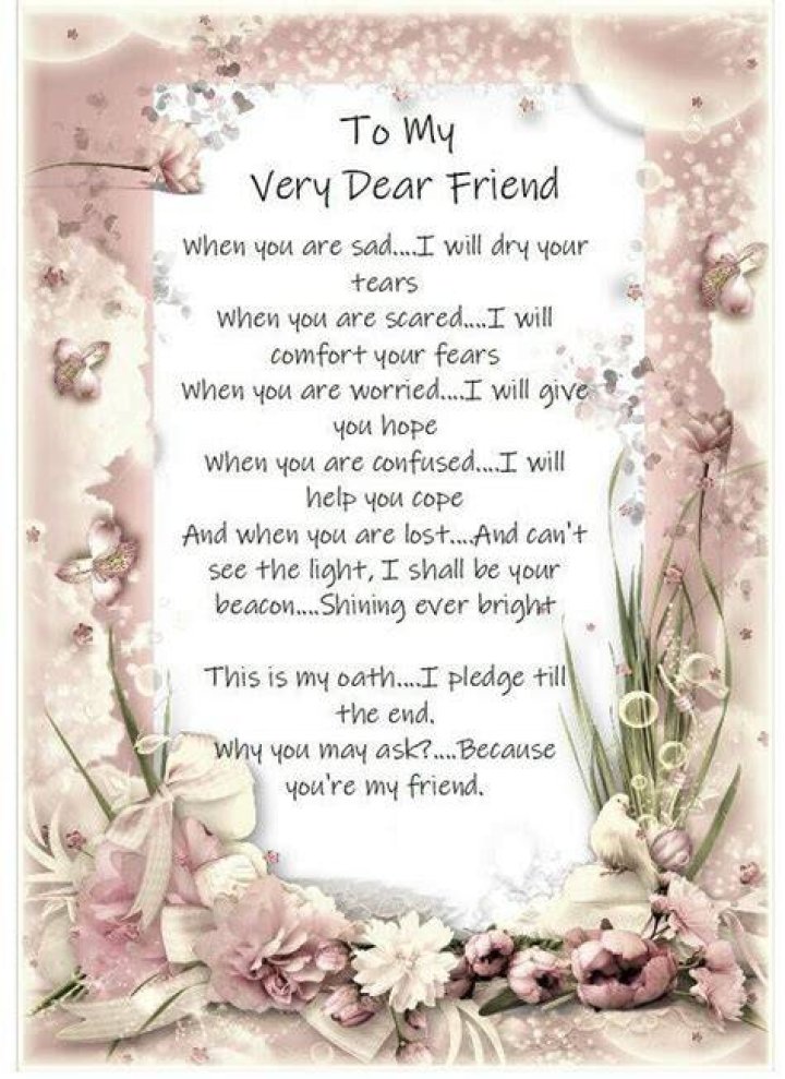 What means dear friend?