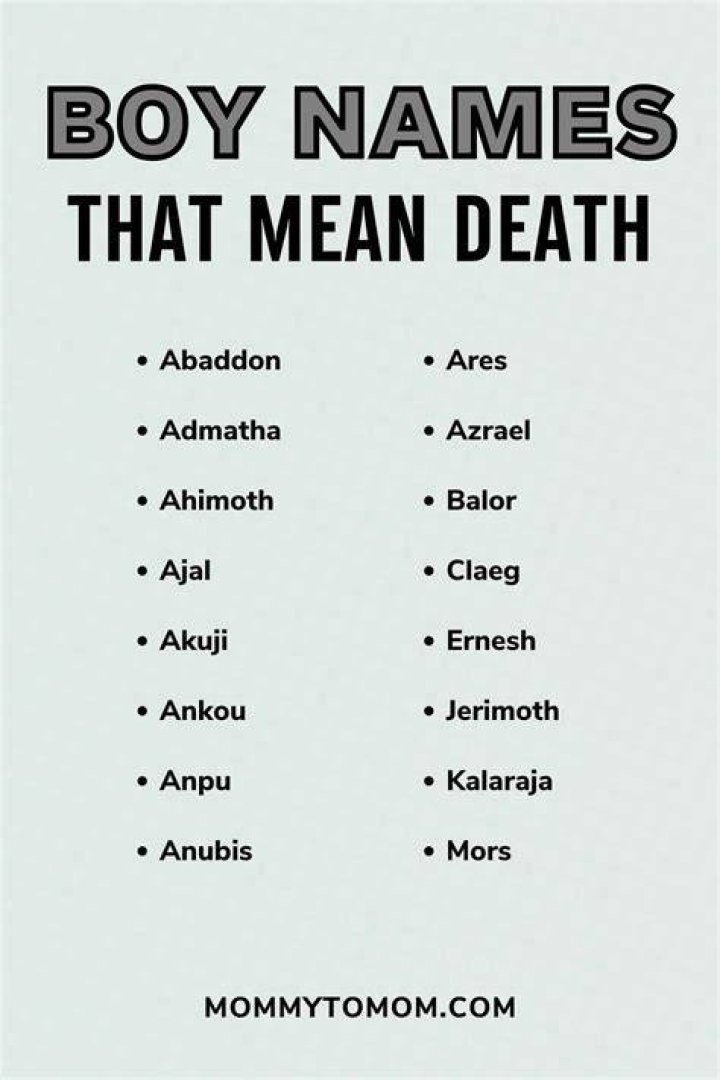 What name means 8?