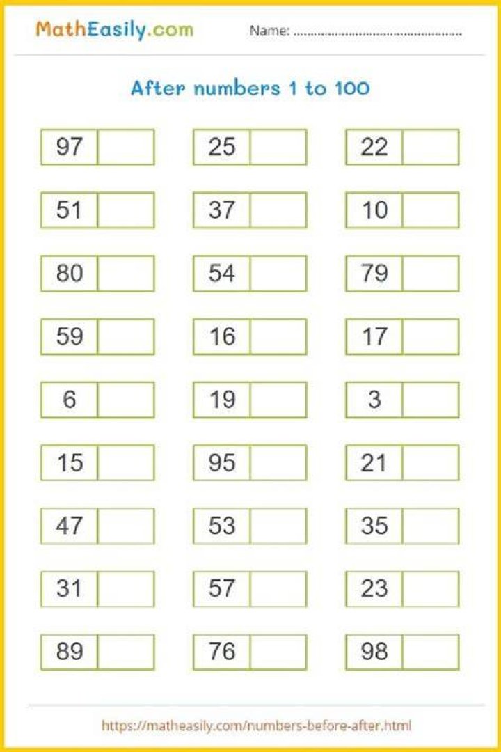 What number is after 109?
