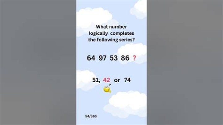 What number logically follows the series?