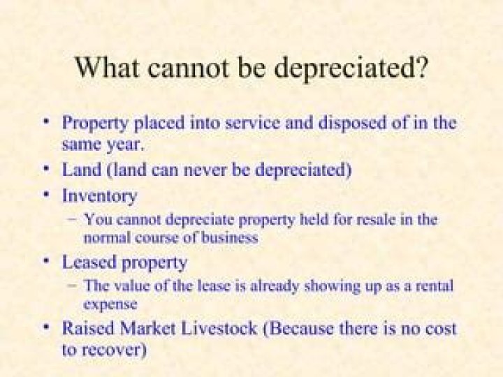 What property can be depreciated?