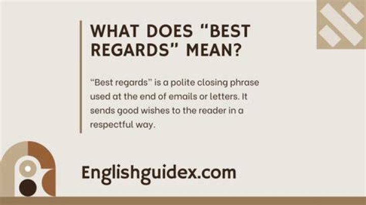 What regards really mean?