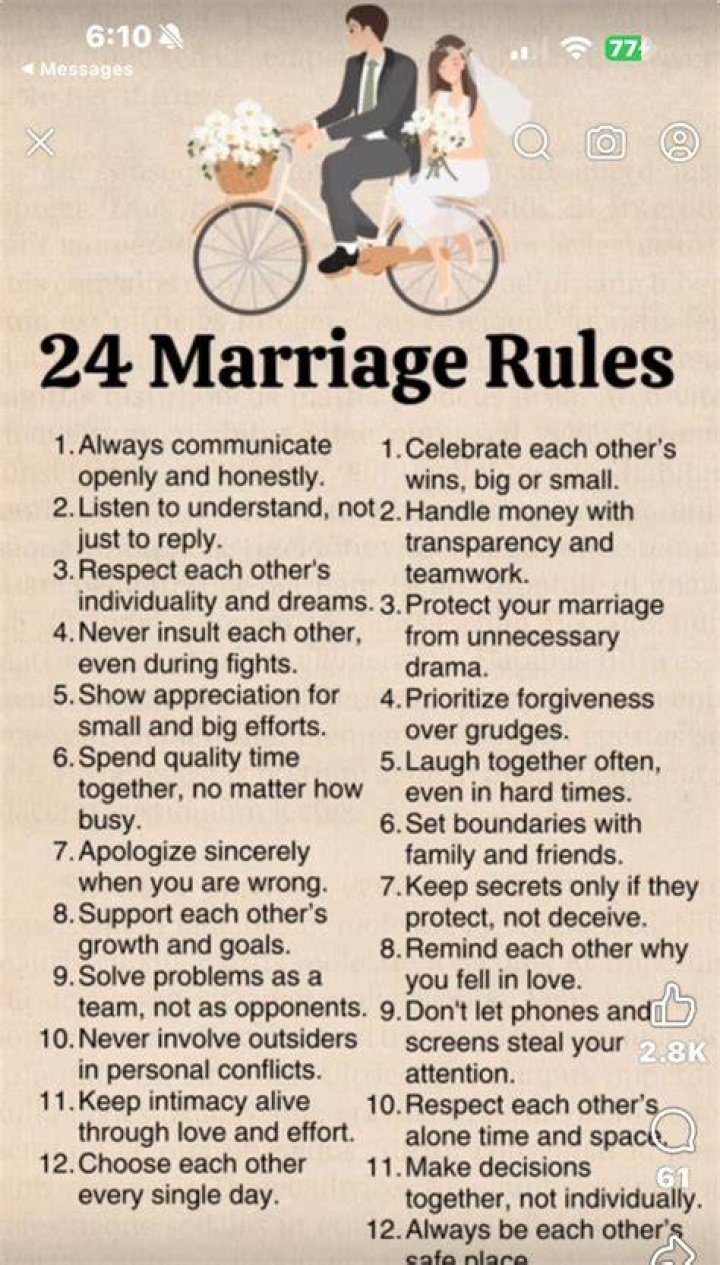 What should a bride do before marriage?