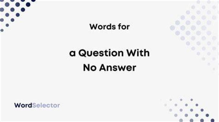 What to put if there is no answer?