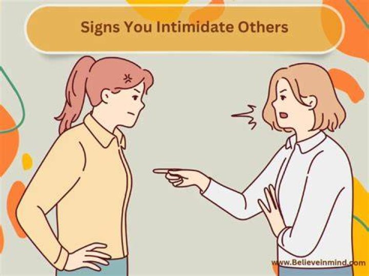 What to say to someone who is trying to intimidate you?