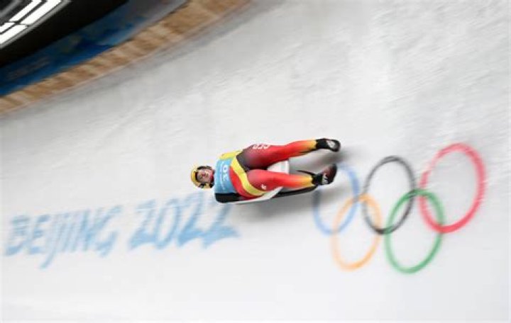 What type of luge track is used in the Olympics?