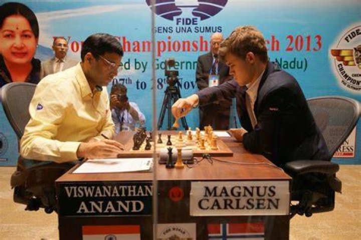 What was the score line by which Viswanathan Anand lost to Magnus Carlsen in the 2013 World chess Championship match?