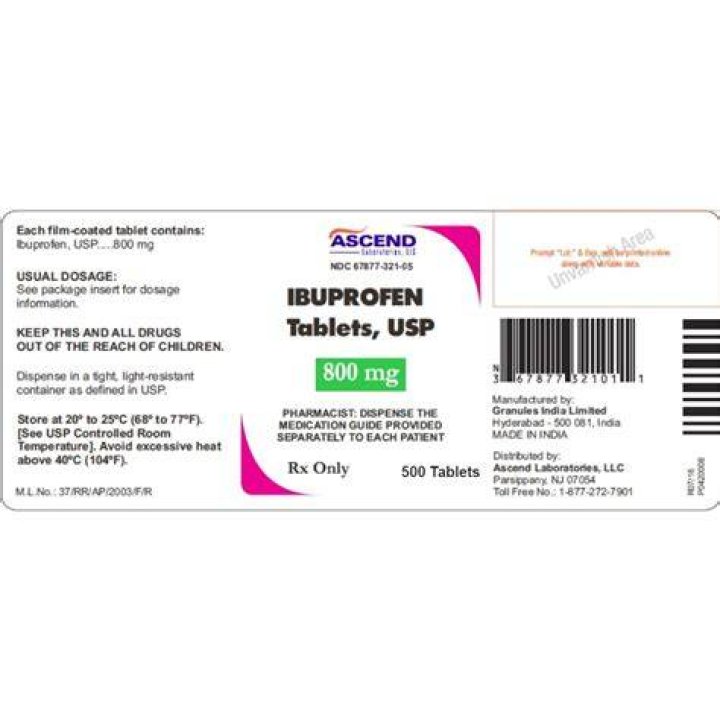 What will 800mg of ibuprofen do?