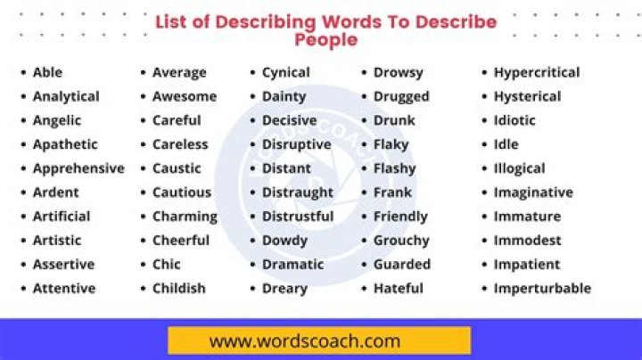 What word describes many things?