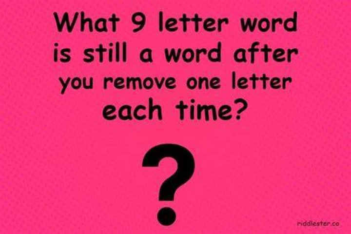 What word is still a word if you take away letter?