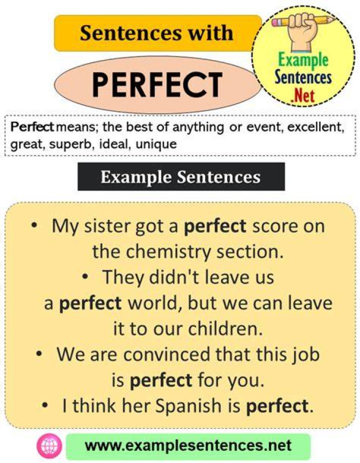 What word means perfect example?