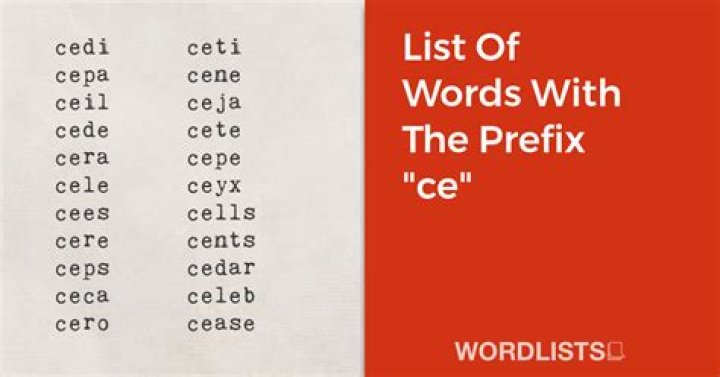 What words start with CE?