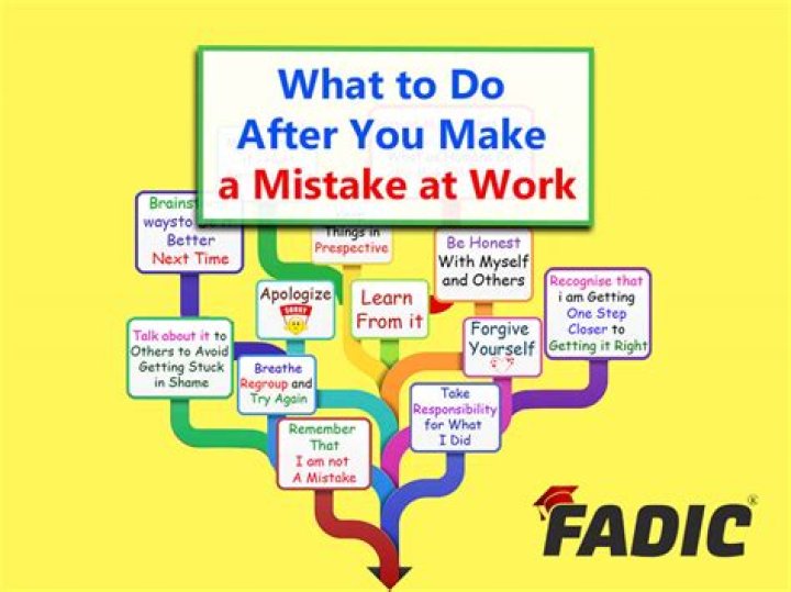 What would you do if you made a mistake?