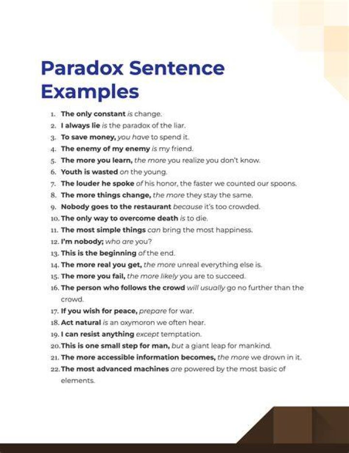 When a phrase is a paradox we say it is?