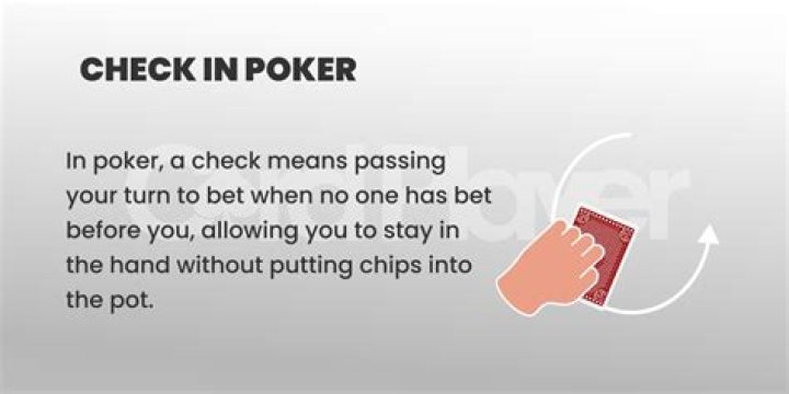 When can you check in poker?