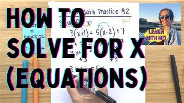 When can you solve for x in an equation?