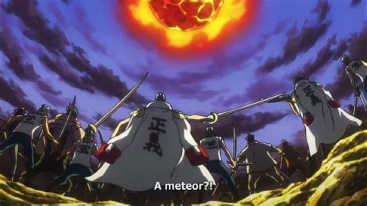 When did Zoro cut a meteor in half?
