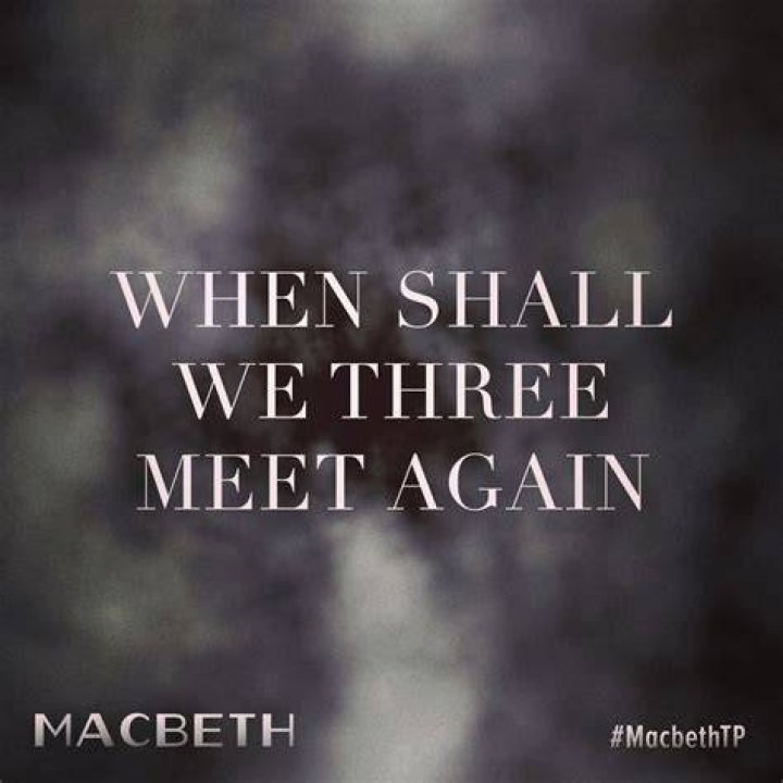 When shall we three meet again Macbeth quote?