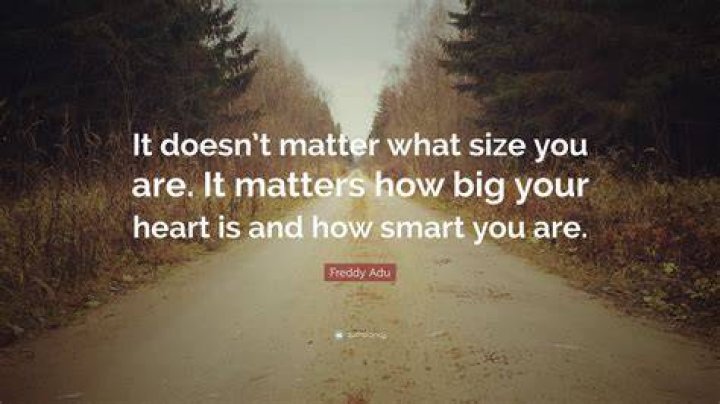 When size doesn t matter quotes?