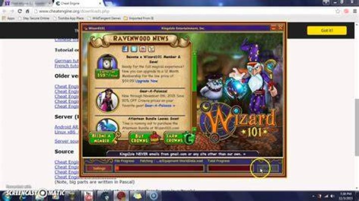 Where can I download Wizard101 Cheat Engine for free?