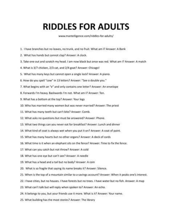 Where can I find the most complex riddles?
