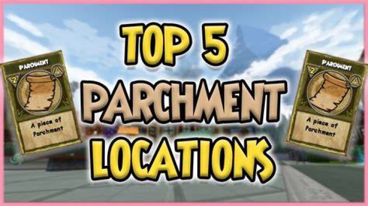 Where can you buy parchment in wizard101?