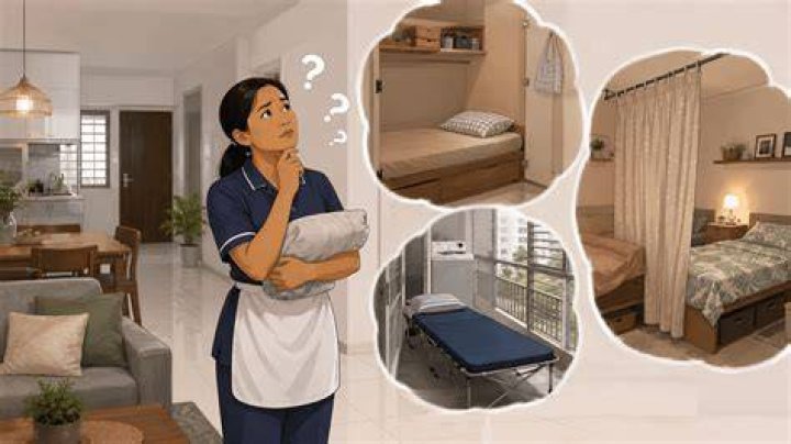 Where do maid sleep in HDB?