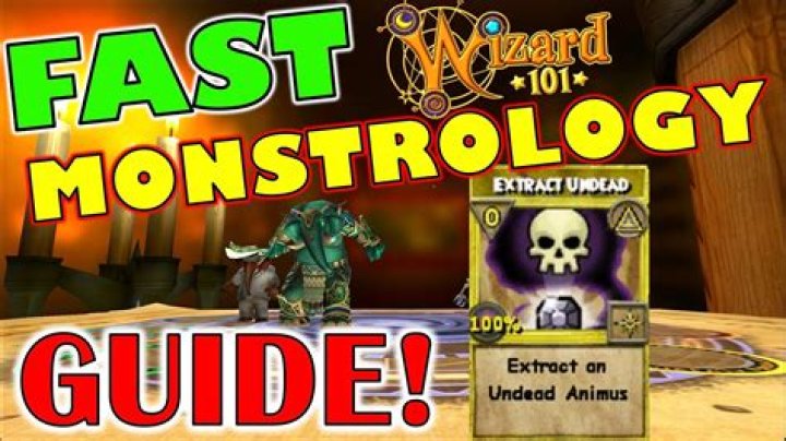 Where do you find monstrology in Wizard101 folio?