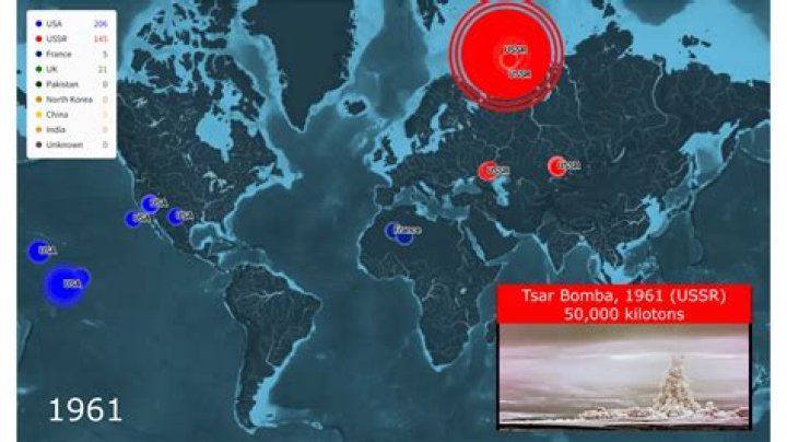 Where in the US would a nuclear bomb hit?