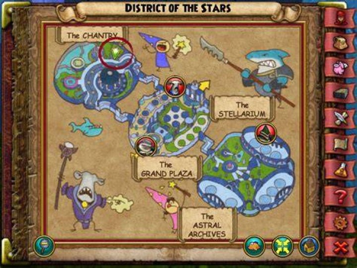 Where is District of the Stars w101?