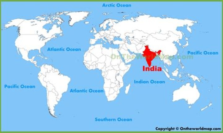 Where is India in the world?