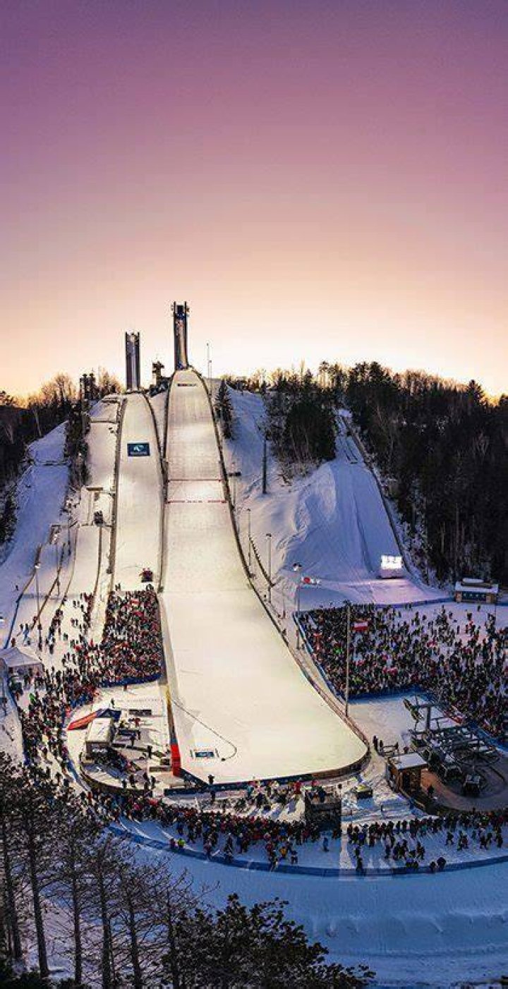 Where is ski jumping played?