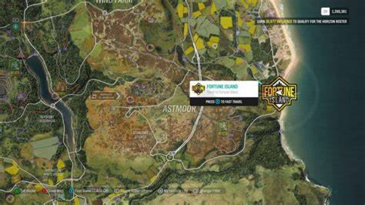 Where is the 7th treasure on Fortune Island?