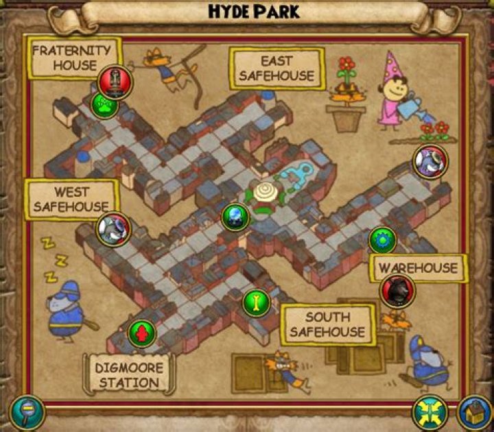 Where is the book in Hyde Park on wizard101?