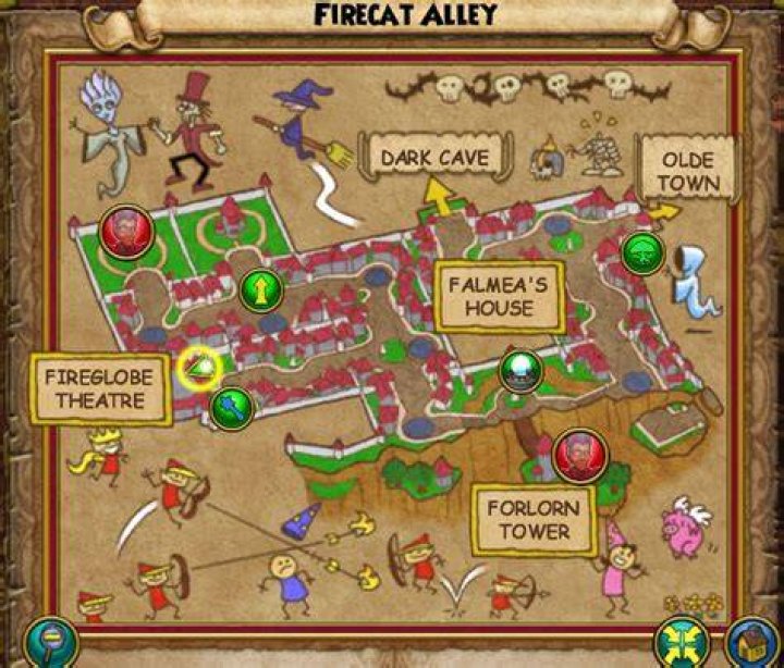 Where is the Fireglobe Theater in wizard101?