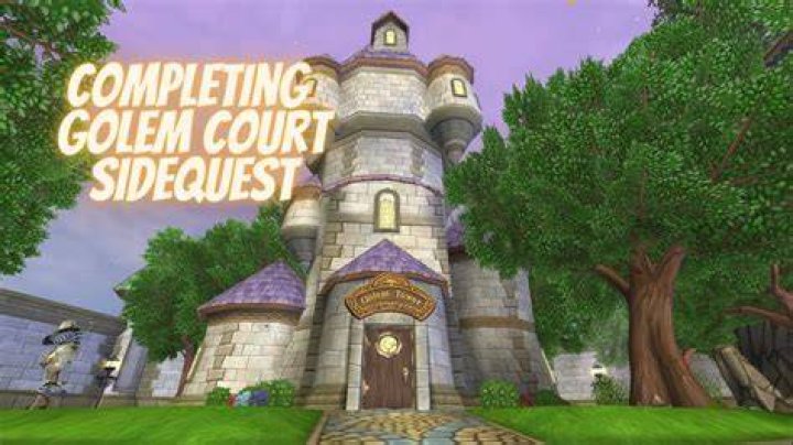 Where is the Golem tower in Wizard City?