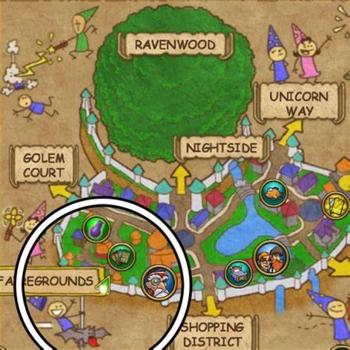 Where is the Unicorn way Smith located in wizard101?